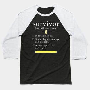 Sarcoma Cancer Shirt Survivor Gift Definition for Men Women Baseball T-Shirt